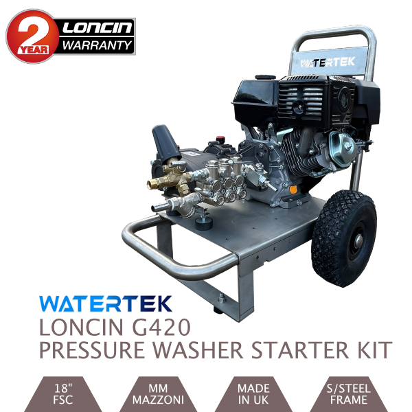 Watertek Loncin G420 Pressure Washer Starter Kit